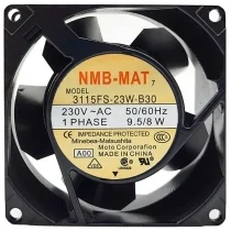 NMB-MAT 3115FS-23W-B30 230V 9.5/8W Impedance Protected 1 PHASE Cooling Fan