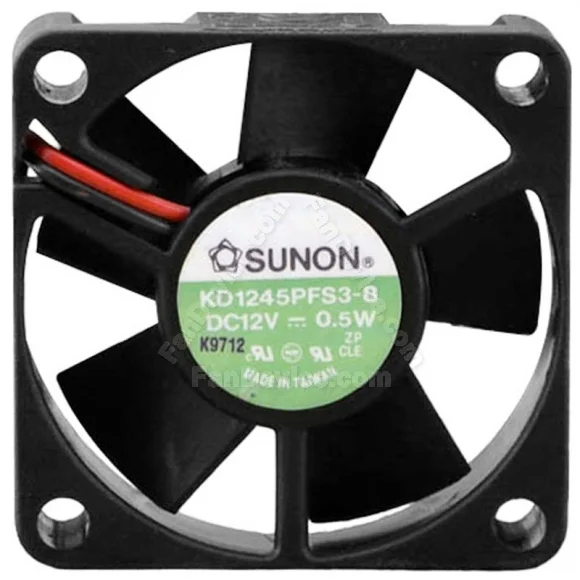Sunon KD1245PFS3-8 DC 12V 0.5W 2 Wires Axial Cooling Fan