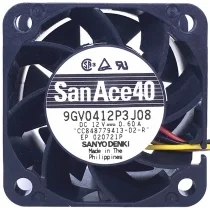 Sanyo 9GV0412P3J08 DC 12V 0.60A 4 Wires PWM Axial Cooling Fan