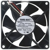 NMB-MAT 3110RL-05W-B49 DC 24V 0.12A 3 Wires Axial Cooling Fan