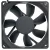Y.S.TECH FD128025MB 12V 0.16A DC Brushless 2 Wires Axial Cooling Fan