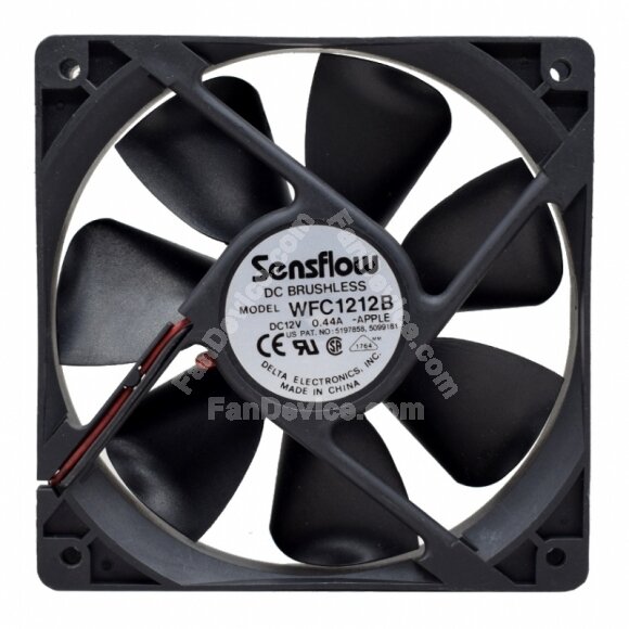 Delta Sensflow WFC1212B DC 12V 0.44A 2 Wires / 3 Wires / 4 Wires Axial Cooling Fan