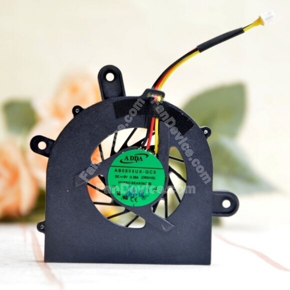 ADDA AB0505UX-QC3 DC 5V 0.35A 3 Wires Axial Cooling Fan