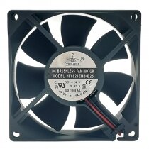 YIHAKBJI HF0824EHB-B25 DC 24V 0.35A 2 Wires Axial Cooling Fan