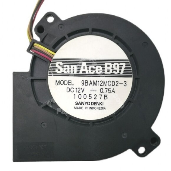 Sanyo Denki 9BAM12MCD2-3 DC 12V 0.75A 9733 Blower Cooling Fan