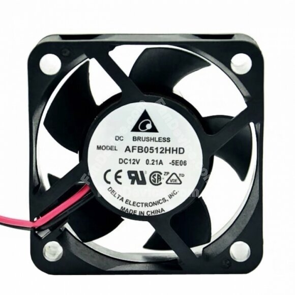 Delta AFB0512HHD DC 12V 0.21A 2 Wires / 3 Wires Axial Cooling Fan