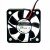 ADDA AD5024VB-D71 DC 24V 0.15A 2 Wires Axial Cooling Fan