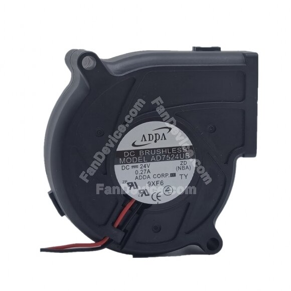 ADDA AD7524UB DC 24V 0.27A 2 Wires / 3 Wires Blower Cooling Fan