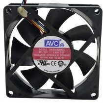 AVC DASA0820R2U DC 12V 0.60A 2 Wires / 3 Wires / 4 Wires Axial Cooling Fan