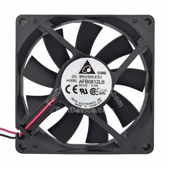 Delta AFB0812LB DC 12V 0.14A 2 Wires / 3 Wires / 4 Wires Axial Cooling Fan