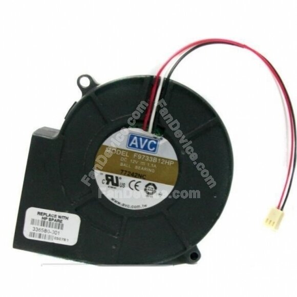 AVC F9733B12HP DC 12V 1.1A 3 Wires Blower Cooling Fan