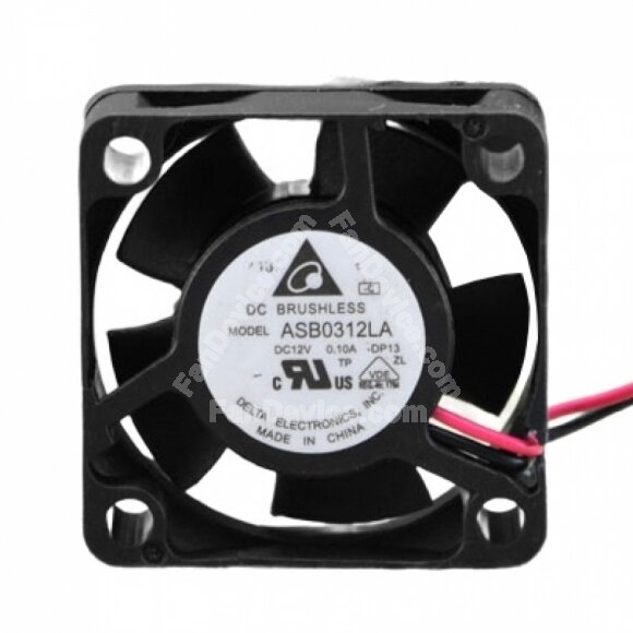 Delta ASB0312HA DC 12V 0.12A 2 Wires / 3 Wires Axial Cooling Fan