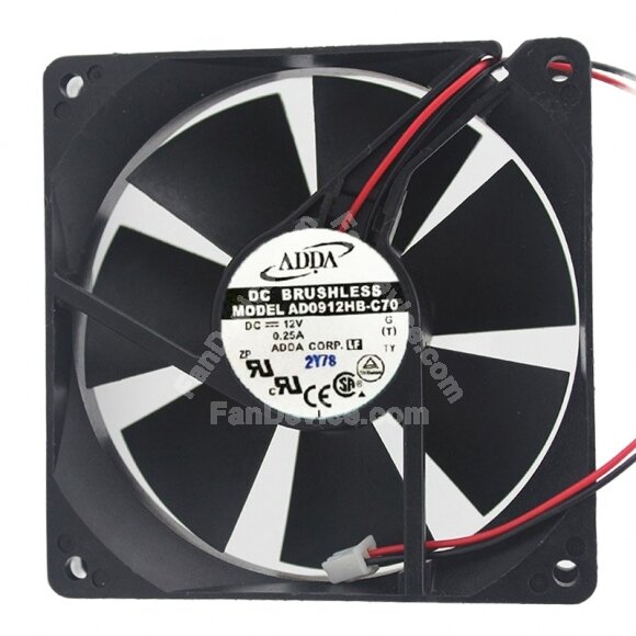 ADDA AD0912HB-C70 DC 12V 0.25A 9020 Axial Brushless Cooling Fan