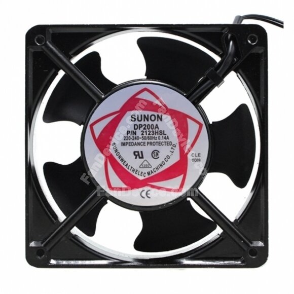 Sunon DP200A 2123HSL AC 220-240V 0.14A 2 Wires Axial Cooling Fan