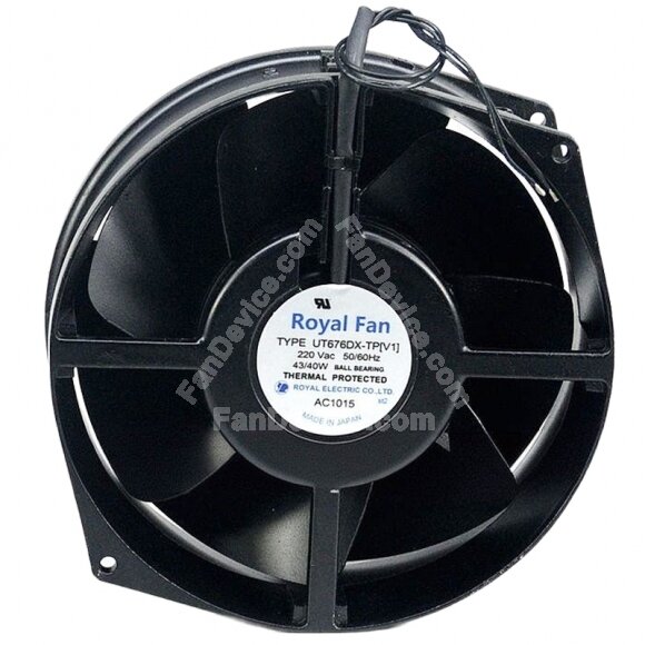 Royal Fan UT676DX-TP AC 220V 43/40W Axial Cooling Fan