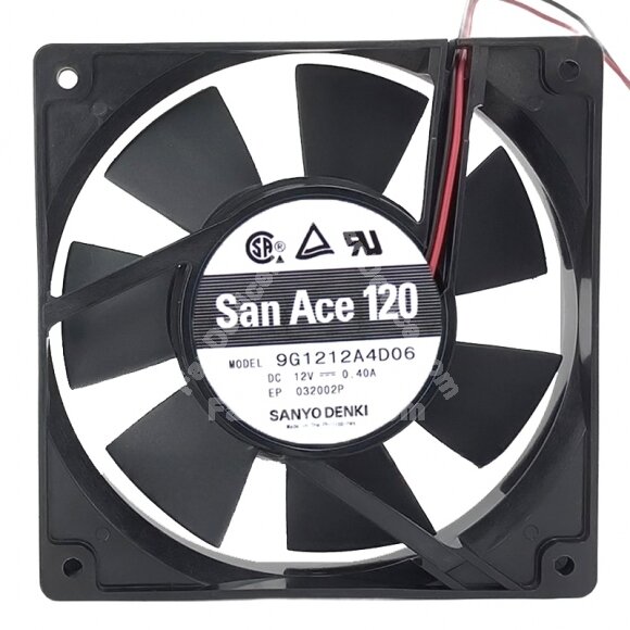 Sanyo Denki San Ace 120 9G1212A4D06 DC 12V 0.40A 12025 Axial Cooling Fan