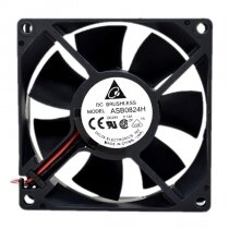 Delta ASB0824H DC 24V 0.12A 2 Wires Axial Cooling Fan
