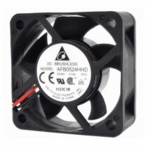 Delta AUB0524HHD DC 24V 0.14A 2 Wires / 3 Wires Axial Cooling Fan