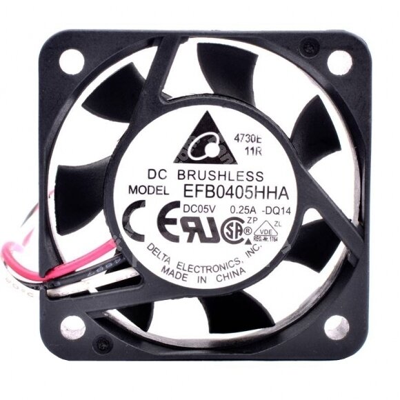 Delta EFB0405HHA DC 5V 0.25A 2 Wires / 3 Wires Axial Cooling Fan