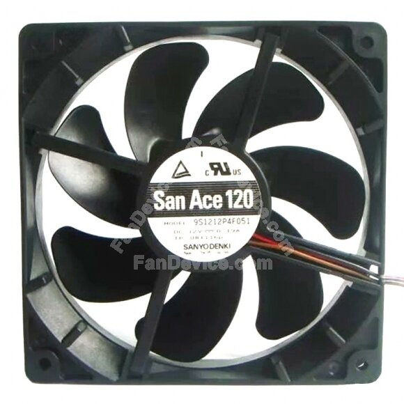 Sanyo Denki San Ace 120 9S1212P4F051 DC 12V 0.19A 12025 Axial Cooling Fan