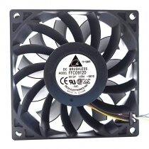Delta FFC0912D DC 12V 1.05A 2 Wires / 3 Wires / 4 Wires Axial Cooling Fan