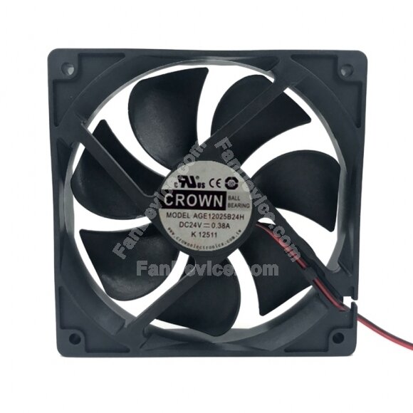 CROWN AGE12025B24H DC 24V 0.38A 2 Wires / 3 Wires / 4 Wires Axial Cooling Fan