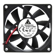 Delta AFB0712MB DC 12V 0.24A 2 Wires / 3 Wires / 4 Wires Axial Cooling Fan