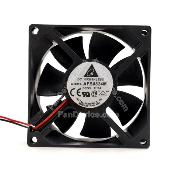 Delta AFB0824M DC 24V 0.1A 2 Wires Axial Cooling Fan