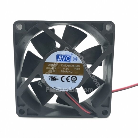 AVC DATA0725B8S DC 48V 0.2A 2 Wires / 4 Wires Axial Cooling Fan