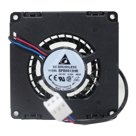 Delta BFB0612HB DC 12V 0.32A 2 Wires / 3 Wires Blower Cooling Fan