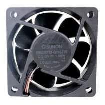Sunon EB60251S1-Q010-F99 DC 12V 1.56W 2 Wires / 3 Wires / 4 Wires Axial Cooling Fan