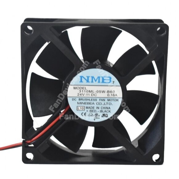 NMB 3110ML-05W-B60 DC 24V 0.18A 8025 Axial Brushless Cooling Fan