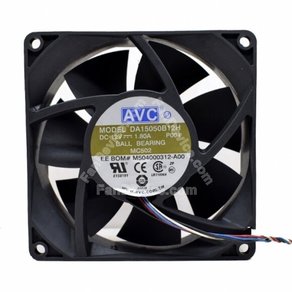 AVC DA15050B12H DC 12V 1.80A 2 Wires / 3 Wires / 4 Wires Axial Cooling Fan