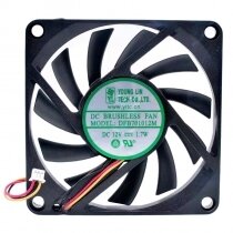 Young Lin DFB701012M DC 12V 1.7W 7010 Axial Brushless Cooling Fan