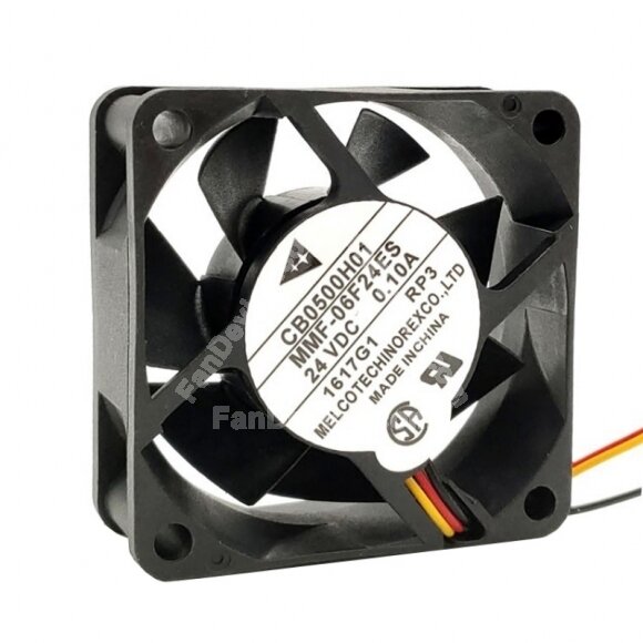 Mitsubishi CB0500H01 MMF-06F24ES PR3 DC 24V 0.10A 3 Wires Axial Cooling Fan