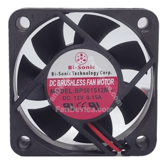 Bi-Sonic BP501512M DC 12V 0.15A 5015 Axial Brushless Cooling Fan