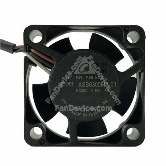 Delta ASB0305MA-01 DC 5V 0.19A 2 Wires / 3 Wires Axial Cooling Fan