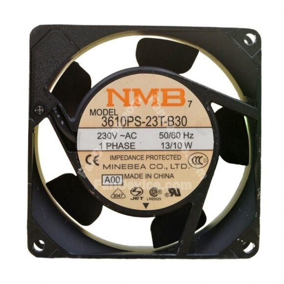 NMB 3610PS-23T-B30 AC 230V 13W/10W 2 Wires Axial Cooling Fan