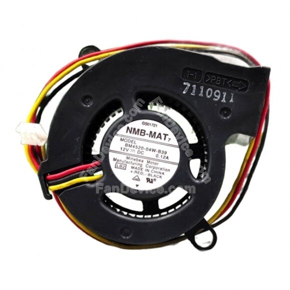 NMB-MAT BM4520-04W-B39 DC 12V 0.12A 3 Wires Blower Cooling Fan