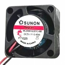 Sunon MC20080V2-D01C-A99 DC 5V 0.45W 2 Wires Axial Cooling Fan