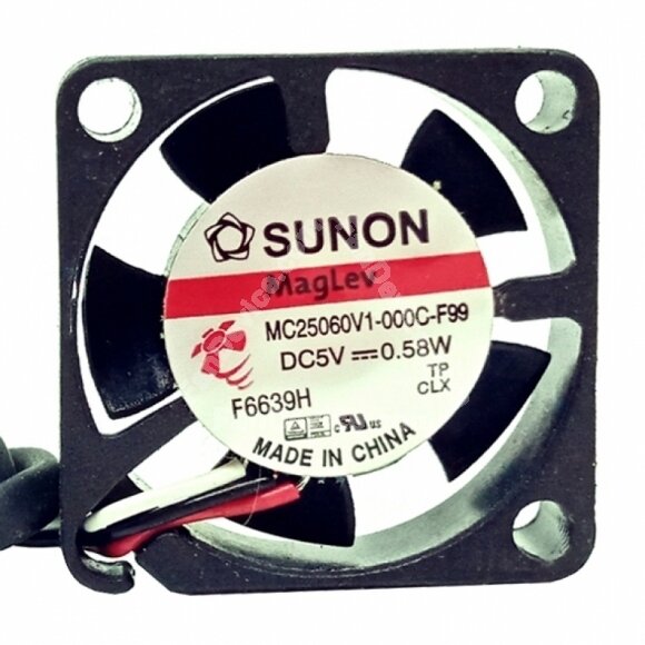 Sunon MC25060V1-000C-F99 DC 5V 0.58W 2 Wires / 3 Wires Axial Cooling Fan