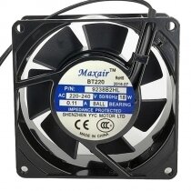 Maxair 9238B2HL AC 220-240V 0.11A 18W 9238 Axial Cooling Fan