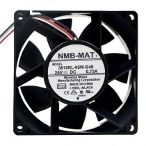 NMB 3615RL-05W-B49 DC 24V 0.73A 3 Wires Axial Cooling Fan