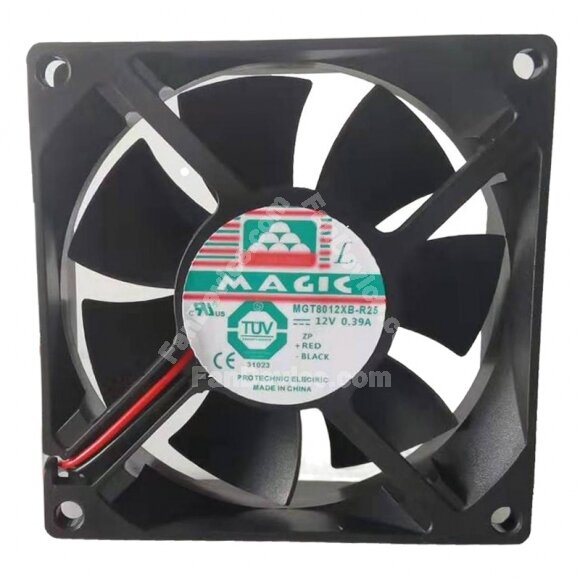 MAGIC MGT8012XB-R25 DC 12V 0.39A 8025 Axial Cooling Fan