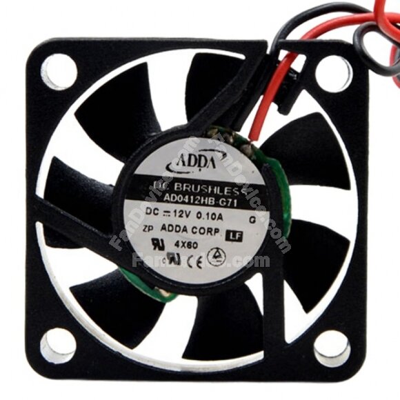 ADDA AD0412HB-G71 DC 12V 0.10A 4010 Axial Brushless Cooling Fan