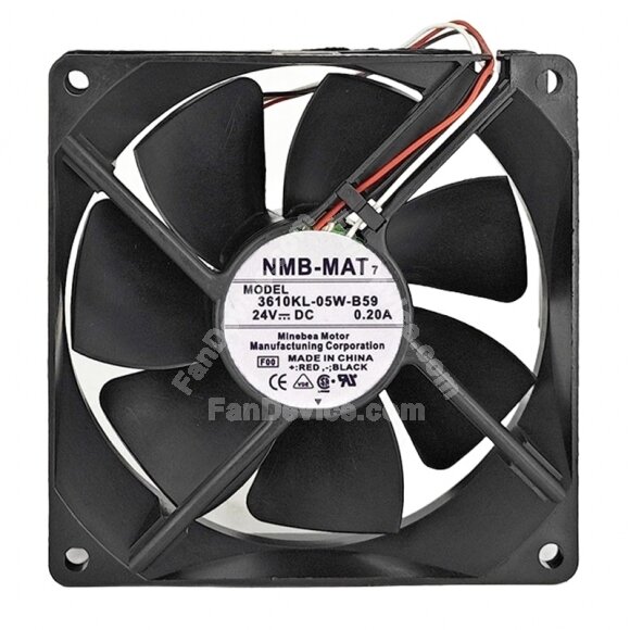 NMB-MAT 3610KL-05W-B59 DC 24V 0.20A 9025 Axial Cooling Fan