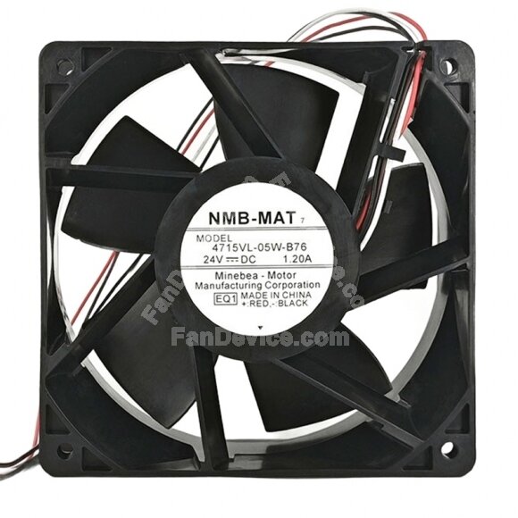 NMB-MAT 4715VL-05W-B76 DC 24V 1.20A 12038 Axial Cooling Fan