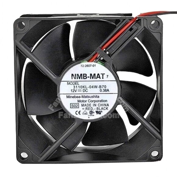 NMB-MAT 3110KL-04W-B70 DC 12V 0.38A 8025 Axial Cooling Fan