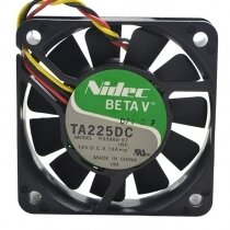 Nidec TA225DC R33960-57 DC 12V 0.13Amp 6015 Axial Double Ball Bearing Cooling Fan