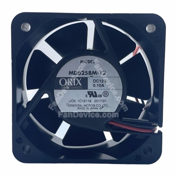 ORIX MD625BM-12 DC 12V 0.10A 6025 Axial Brushless Cooling Fan